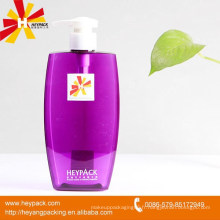 Bouteille de shampooing violet PETG